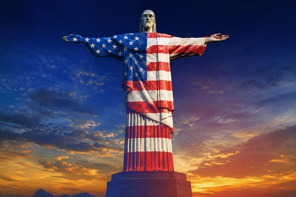 Cristo Redentor e Torre de TV ganham cores dos EUA no Dia da Independência