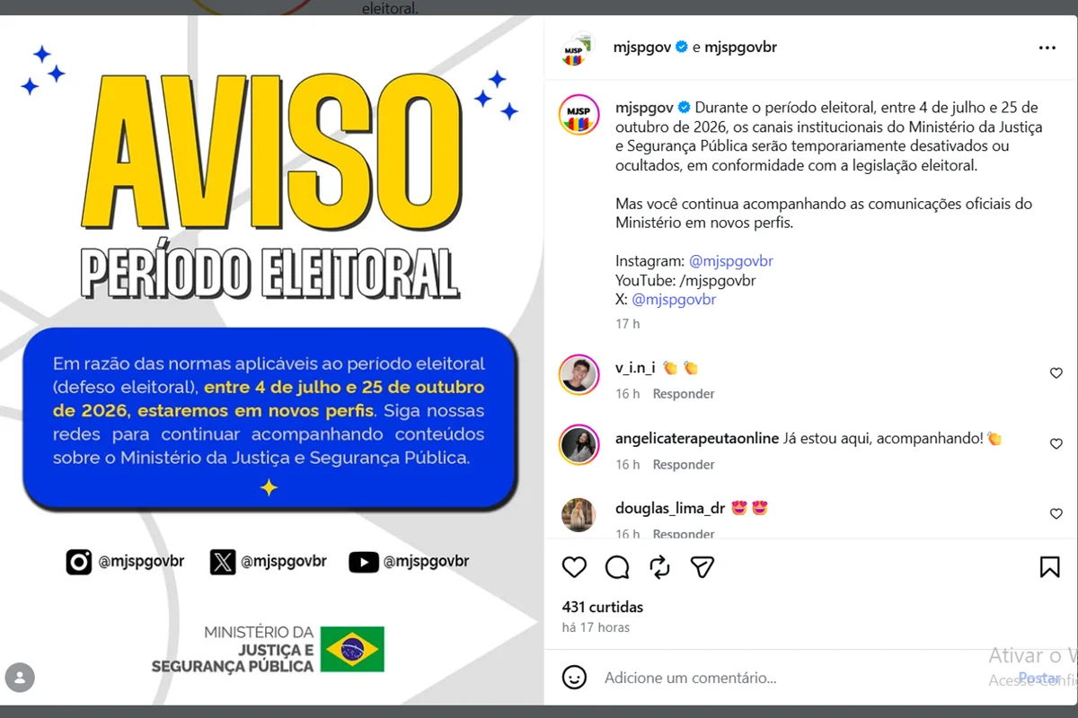 Ministérios de Lula criam novos perfis em redes para período eleitoral