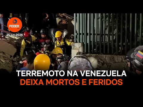 Policiais usam cal em corpos de vítimas de terremoto na Venezuela