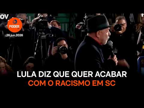 Lula cita Hitler e diz querer acabar com o racismo em SC