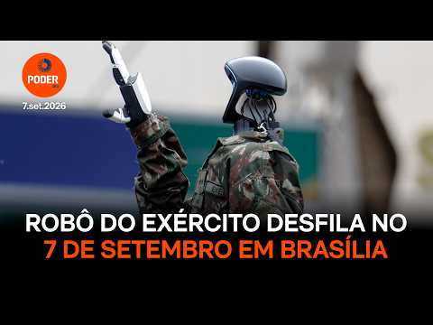 7 de setembro: internautas zoam robô humanoide no desfile em Brasília