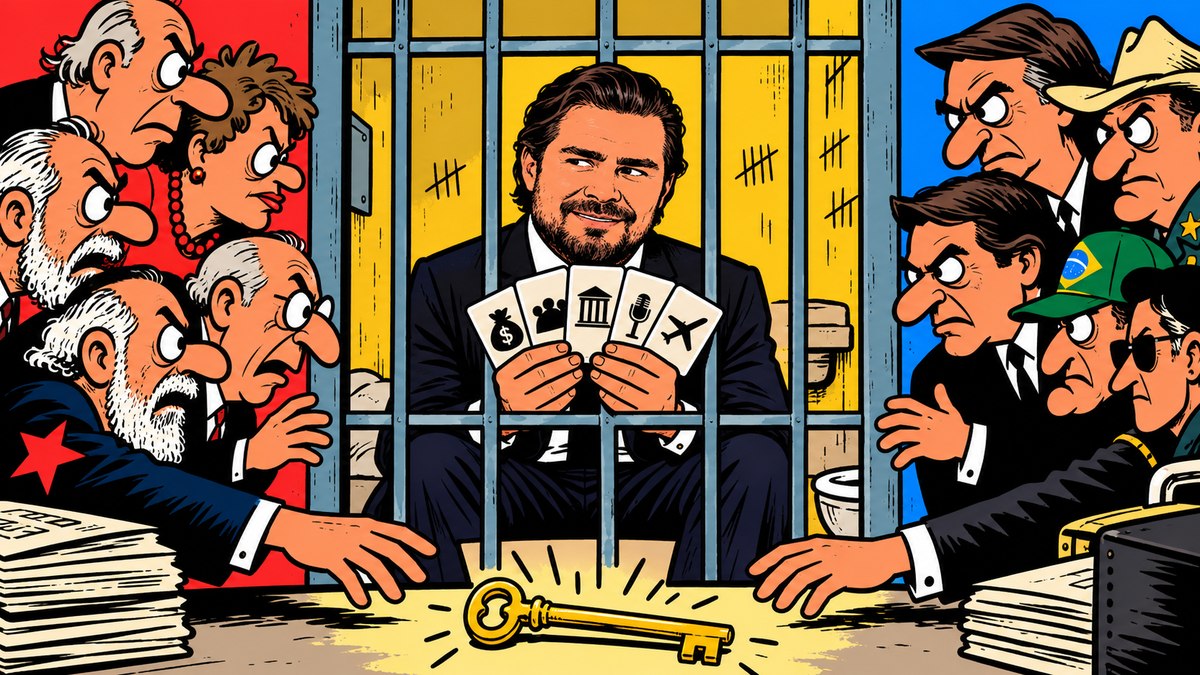 Daniel Vorcaro não tem lado. Tem cliente. E é ano de eleição