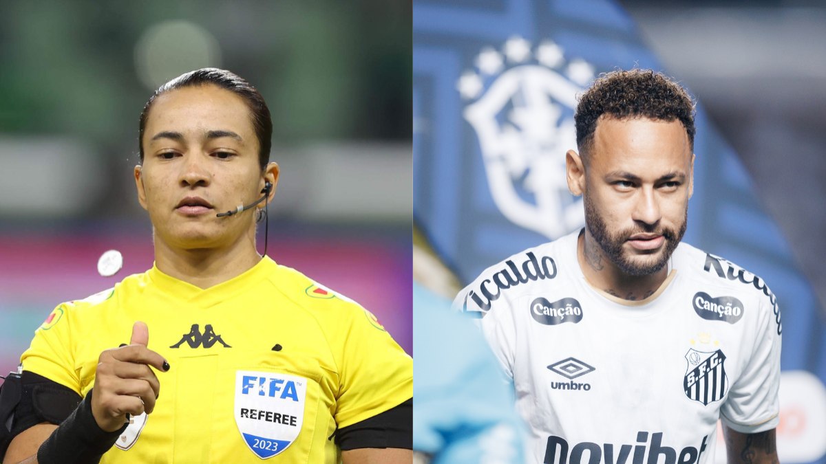 Após polêmica com Neymar, árbitra cita astro do Santos na súmula