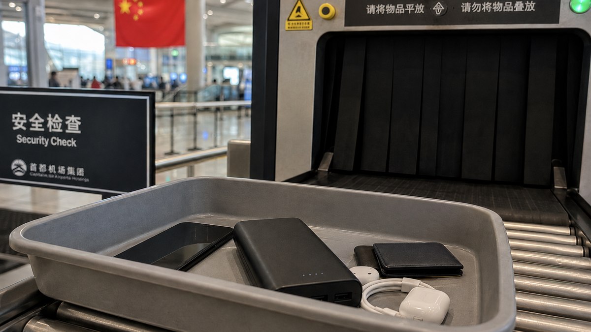 Qual tipo de power bank é permitido em viagens para a China?