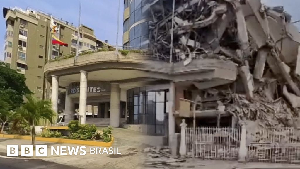 As imagens de antes e depois que mostram a devastação provocada pelos terremotos na Venezuela