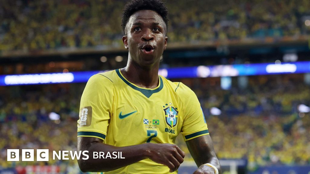 'Vini Jr. chegou' para ser 'herói dos brasileiros': artilheiro do Brasil é destaque na imprensa internacional