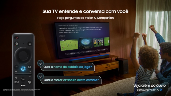 Samsung amplia campanha “Só a Samsung Tem” com novo filme que destaca experiência conectada para os fãs de futebol