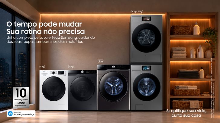 Winter Promo da Samsung traz descontos especiais em lava e secas