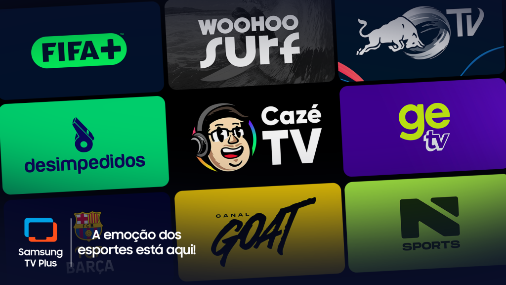 Além do futebol: Samsung TV Plus reúne 20 canais esportivos gratuitos com transmissões ao vivo