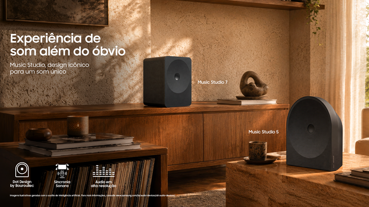Cinco perguntas que fazem a diferença na hora de escolher uma Music Studio, da Samsung