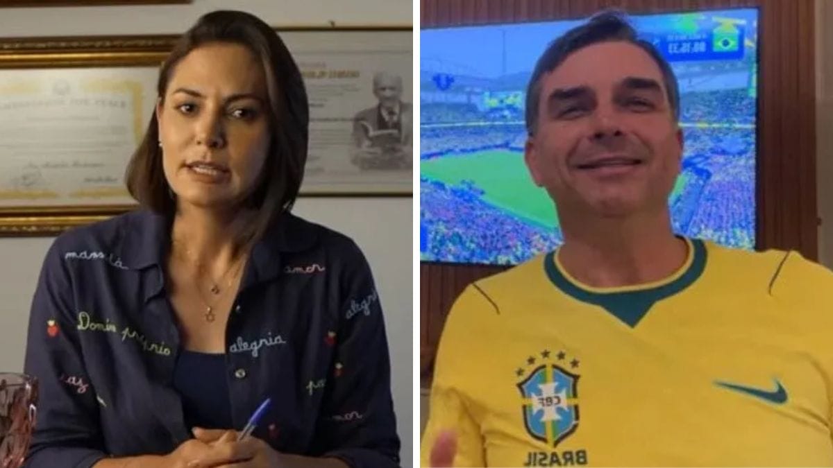 Michelle Bolsonaro nega conflito após vídeo sobre Flávio: “Não há briga, nem competição”