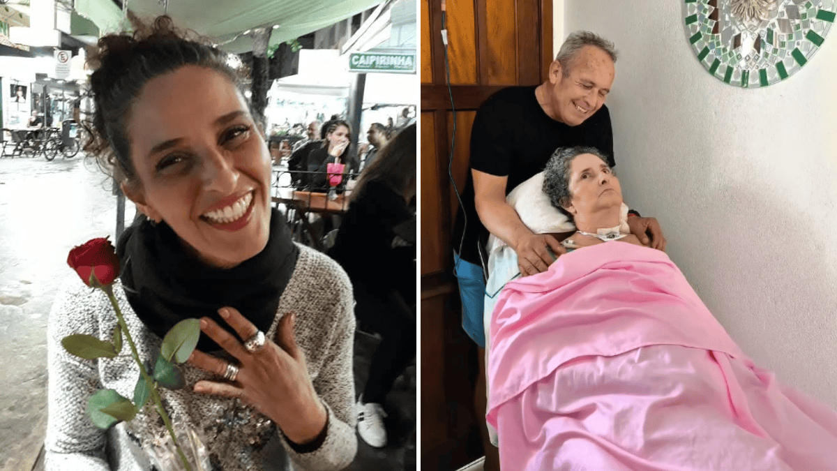 Ele largou tudo para cuidar 24 horas da esposa diagnosticada há 2 anos com a mesma doença rara de Lito Sousa