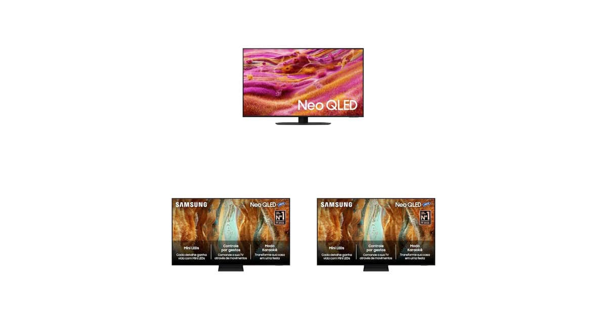 Samsung Neo QLED com IA: confira uma seleção de TVs em promoção na Amazon