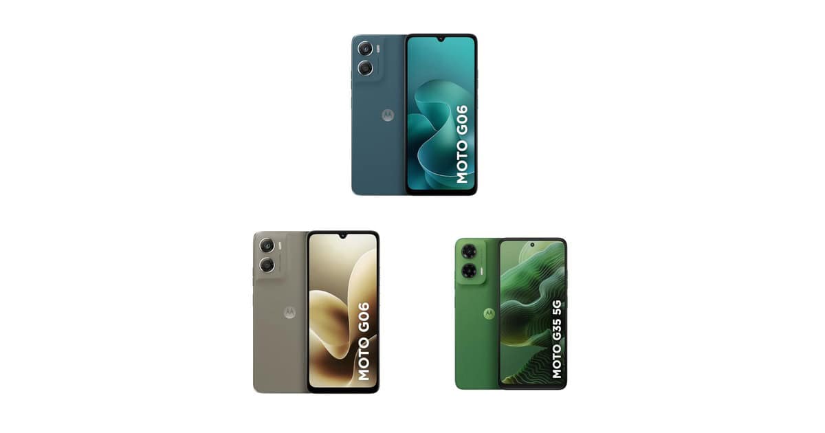 Motorola em destaque: uma seleção de smartphones com bateria potente, câmera com IA e 5G
