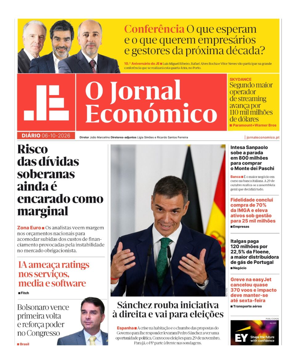 Risco das dívidas soberanas ainda é encarado como marginal. Leia aqui o JE Diário
