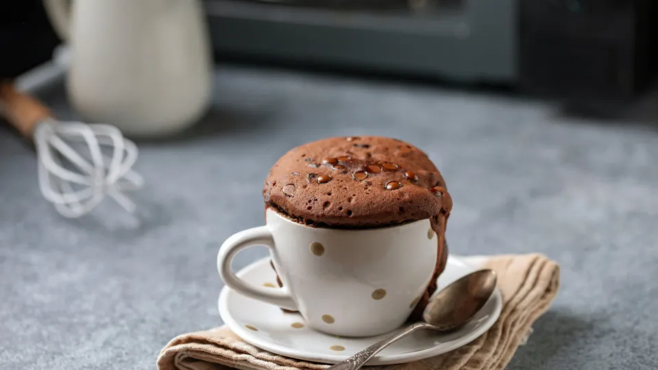 Receita de bolo de caneca (de chocolate) que vai ao micro