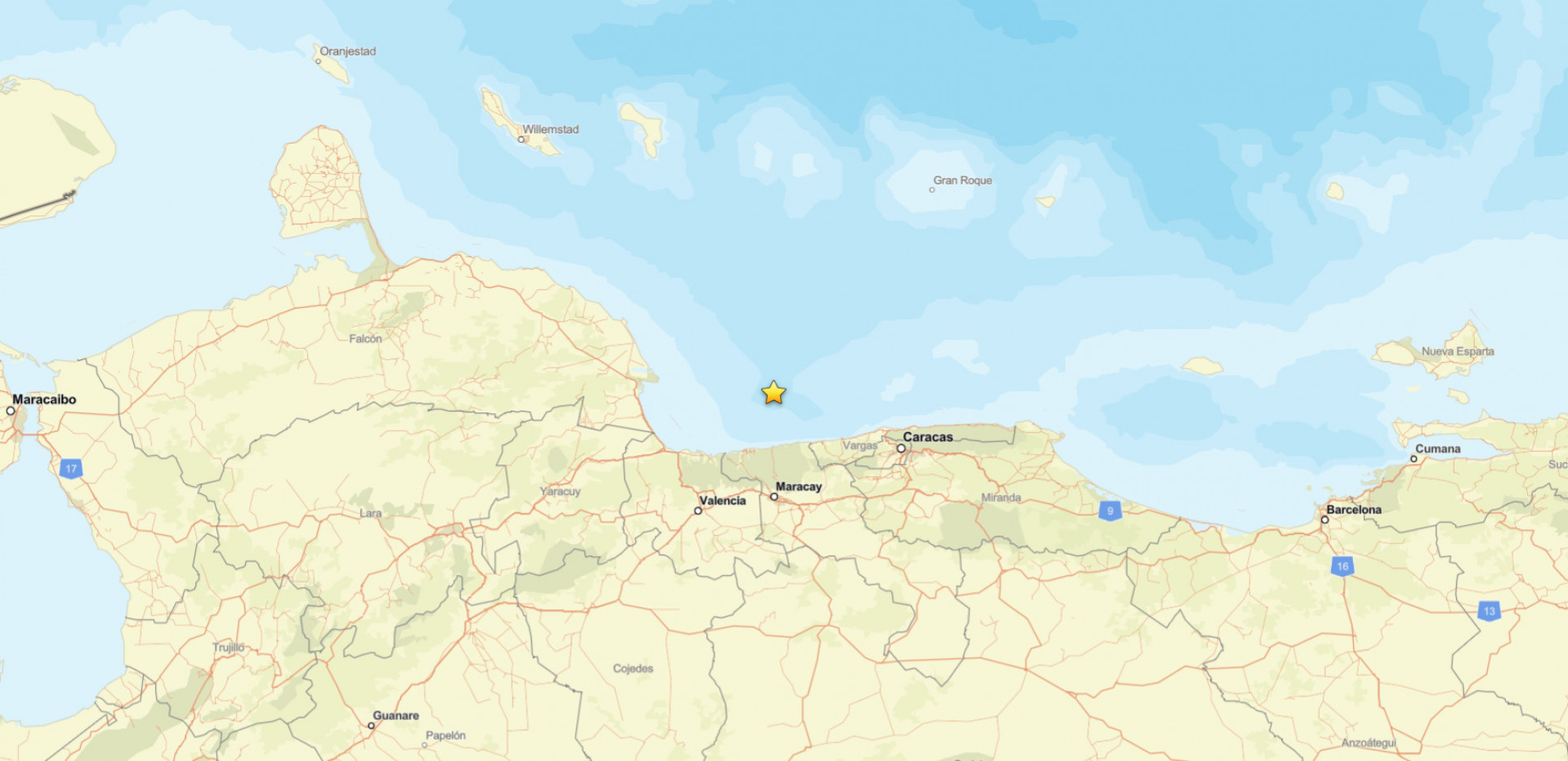 Terceiro terremoto atinge a Venezuela em menos de três dias