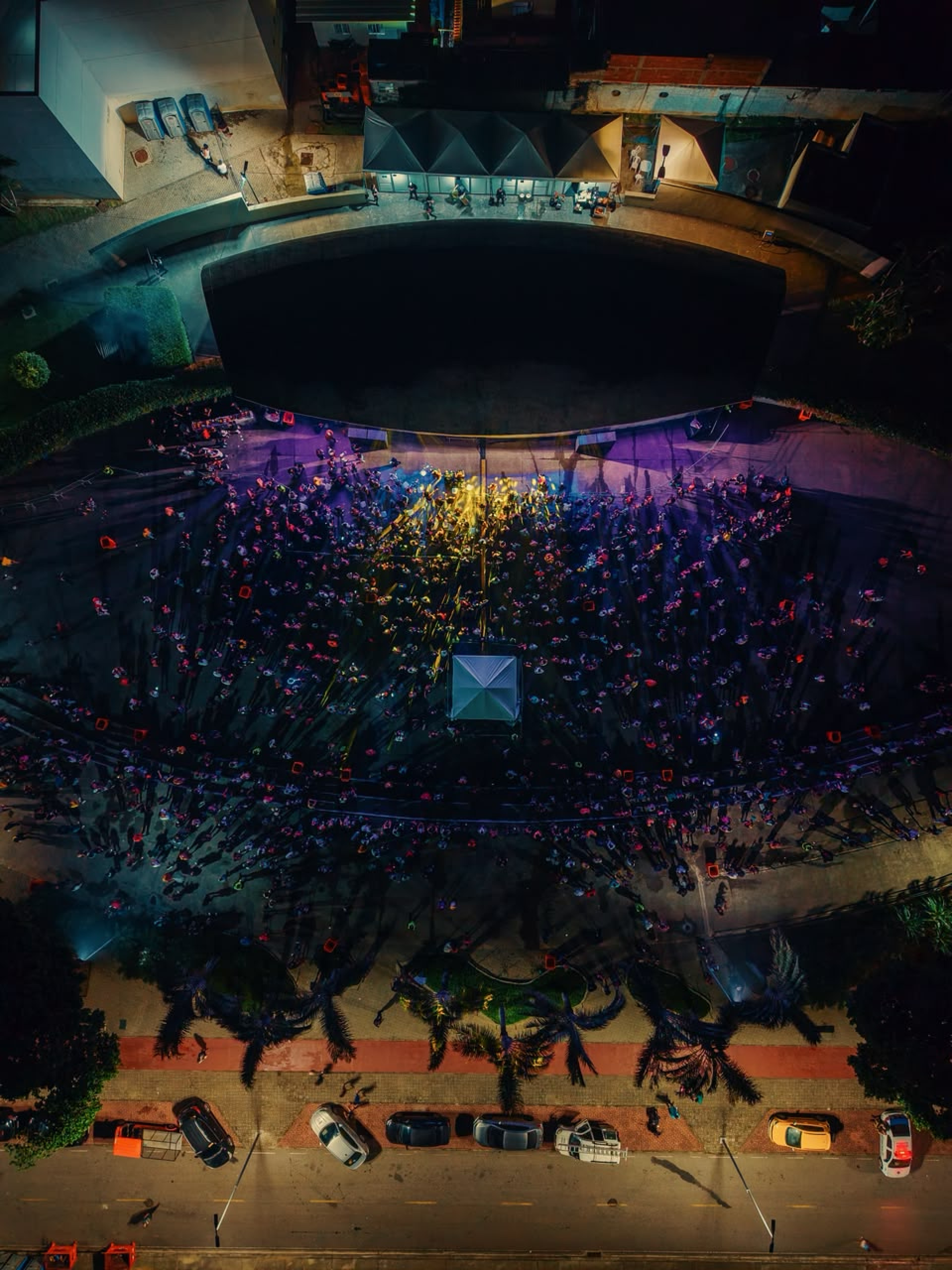 Veja imagens aéreas da festa de 75 Anos de O Dia