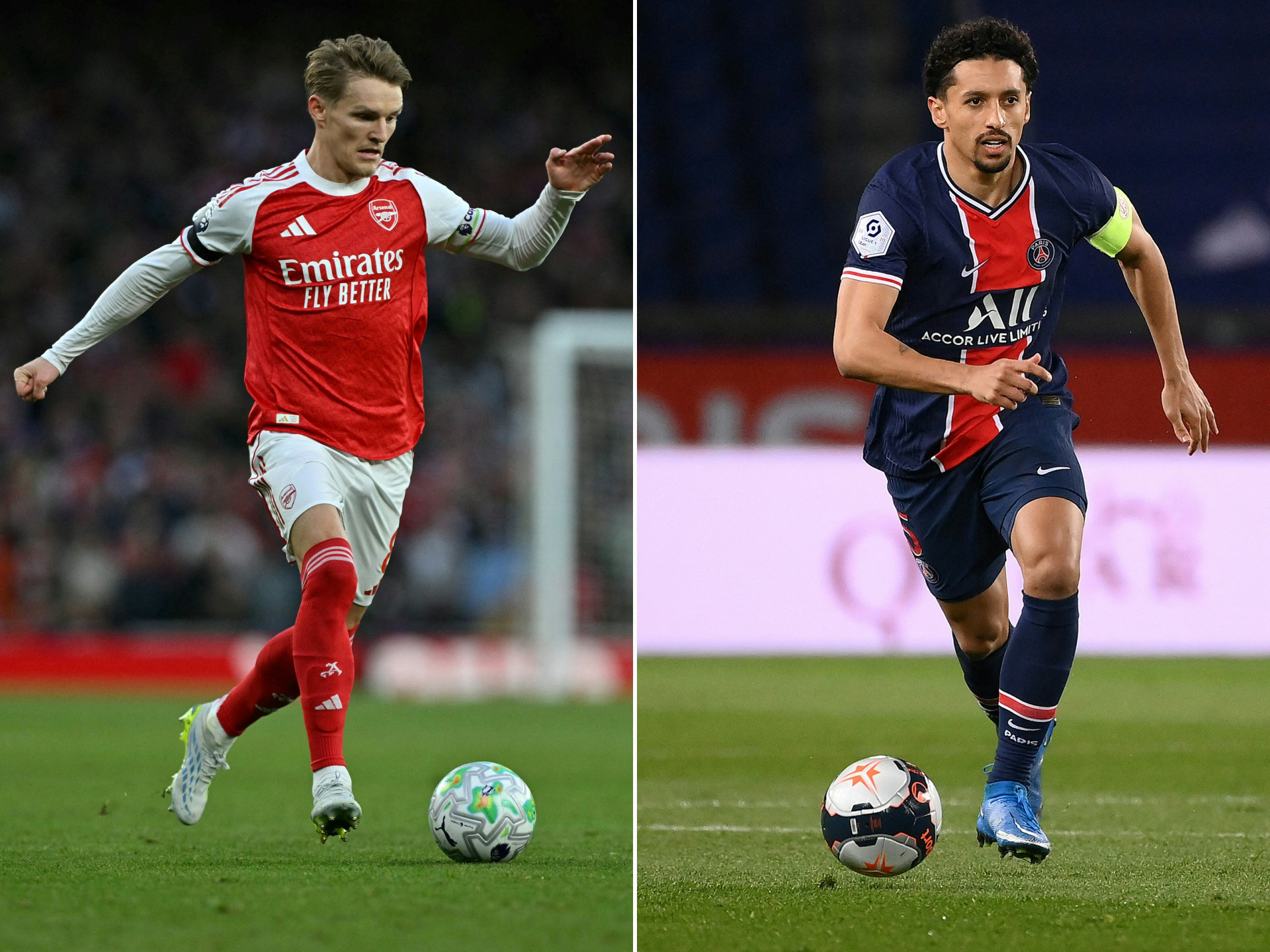 Duelo de capitães: Marquinhos e Odegaard se reencontram após final da Liga dos Campeões