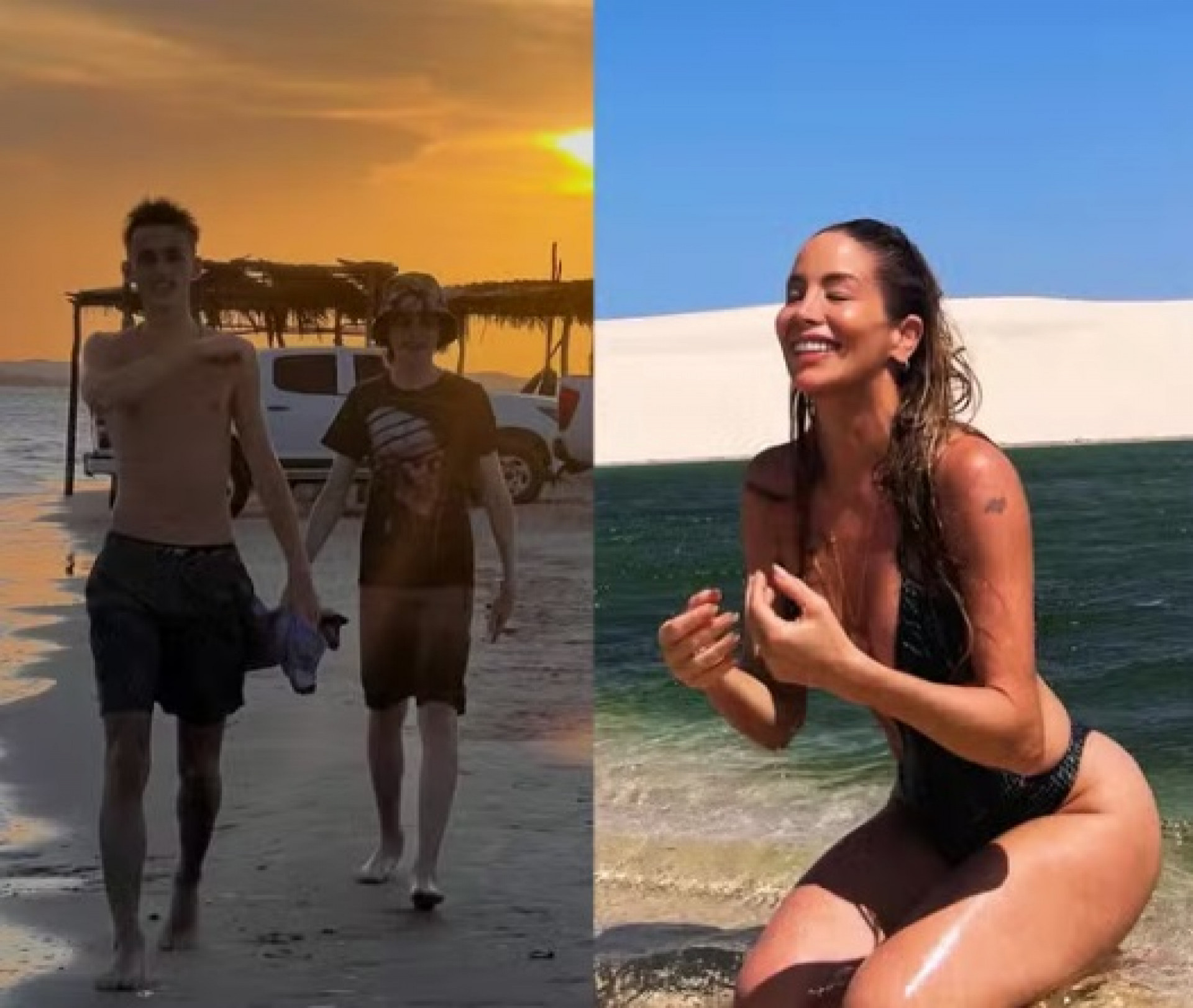 Danielle Winits abre álbum nos Lençóis Maranhenses: 'Emanando energia'