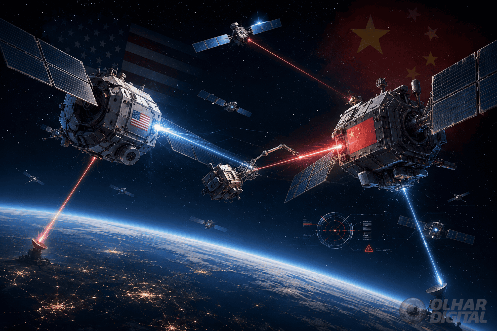 EUA e China se preparam para possível guerra no espaço com “satélites caçadores”