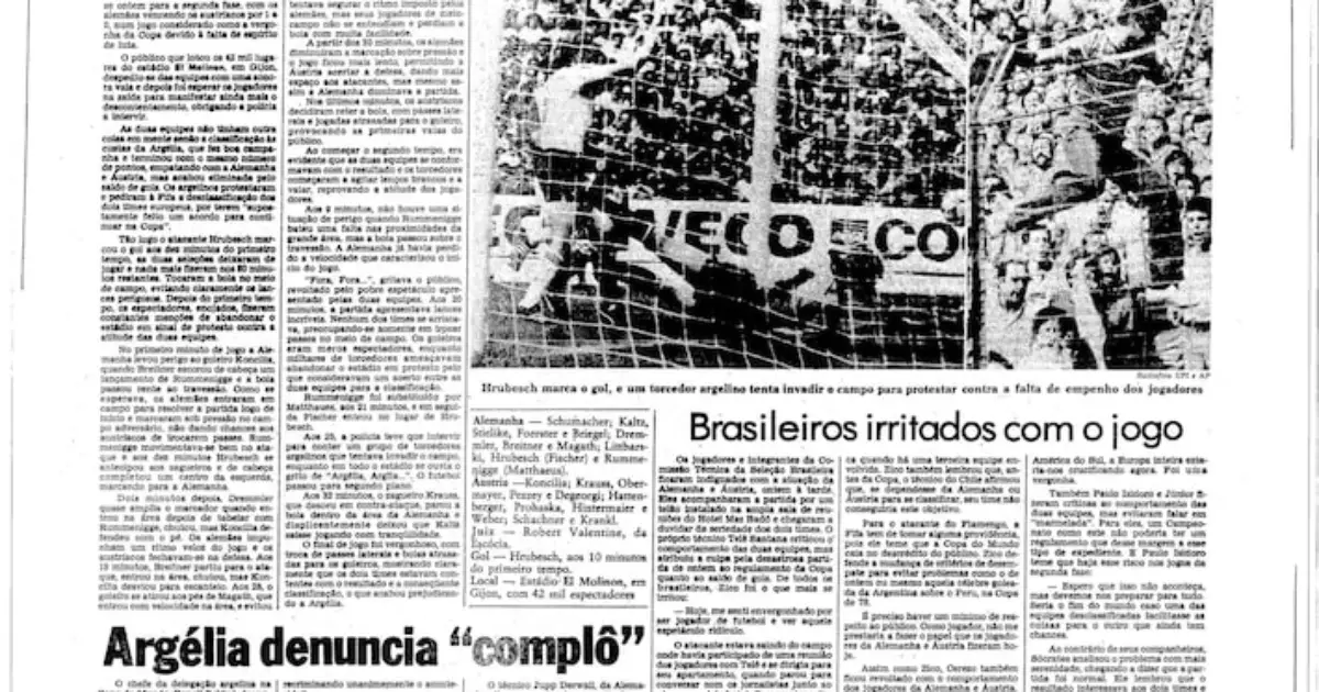 Argélia tem chance de vingança contra a Áustria na Copa 44 anos após 'Desgraça de Gijón'