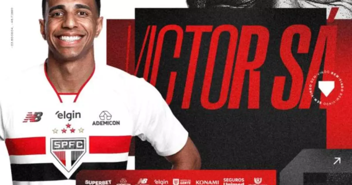 São Paulo anuncia a contratação de Victor Sá, ex