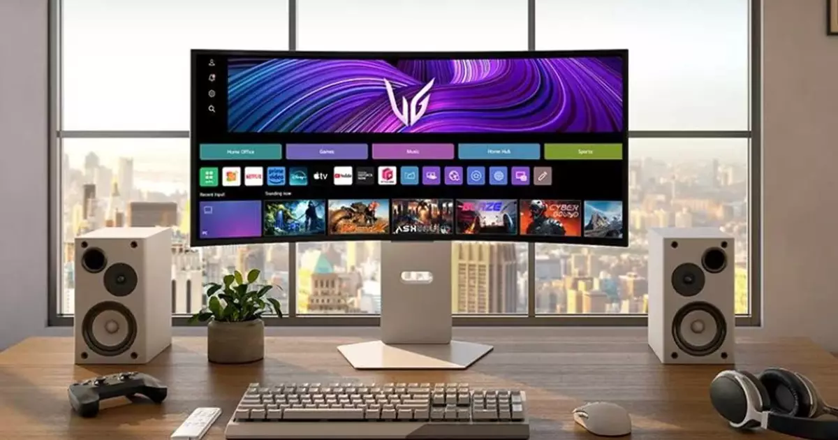 Monitor LG UltraGear OLED Smart de 34 polegadas integra games e streaming