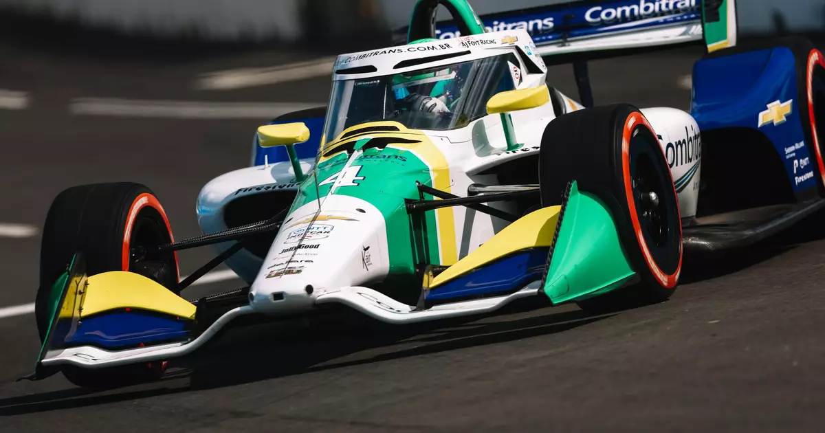 Caio Collet disputa maratona de duas provas no oval de Milwaukee da Indycar neste domingo após paralisação da primeira corrida pela chuva
