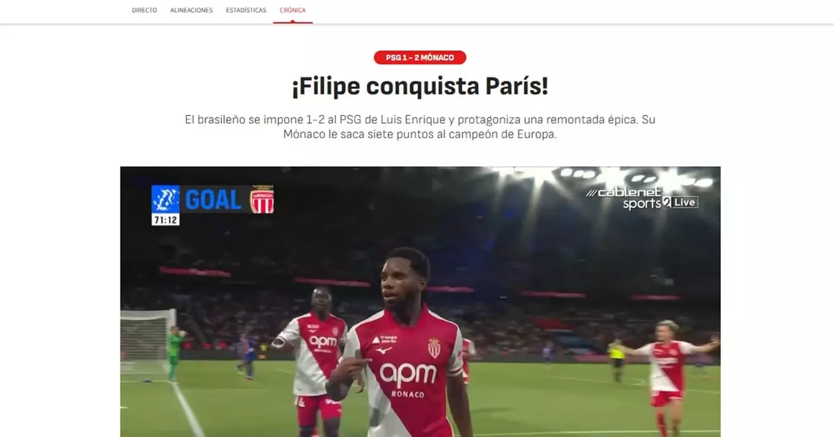Filipe Luís quebra recorde histórico no Monaco e encanta a Europa