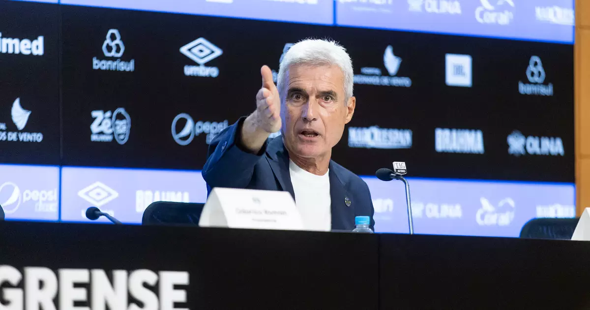 A declaração de Luís Castro após ser demitido pelo Grêmio