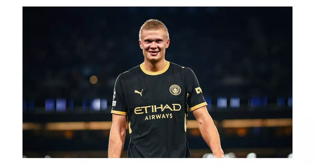 Erling Haaland, de 26 anos, revela sua rotina peculiar para dormir melhor: fita adesiva na boca e óculos laranja para melhorar o sono