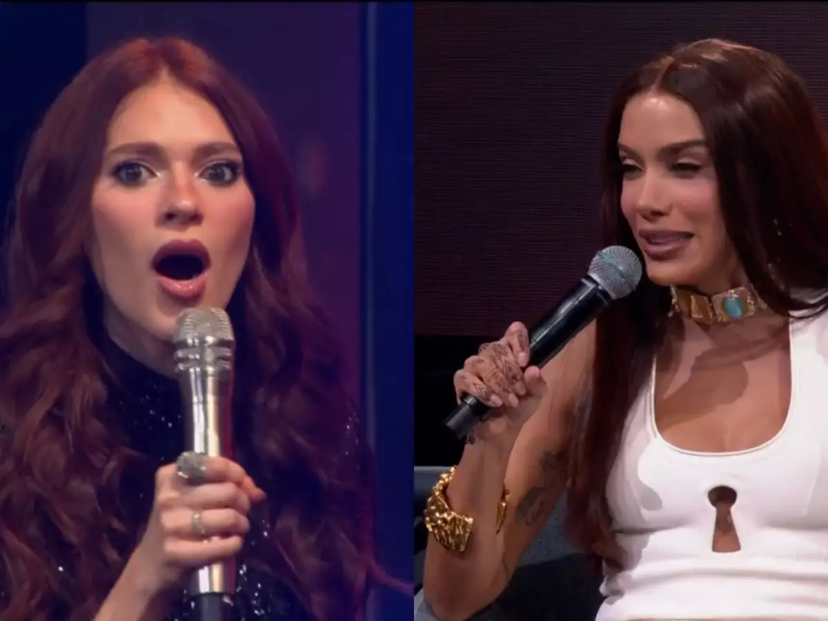 Anitta espanta Ana Clara ao vivo no 'Estrelas da Casa' após flagra: 'Demitir'