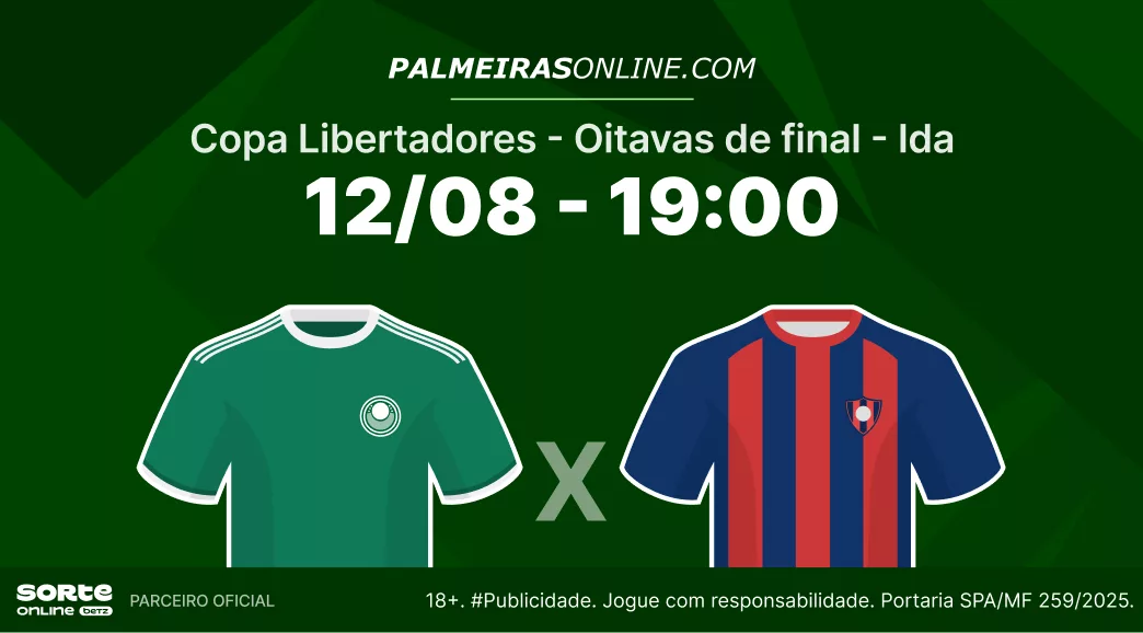 Odds Palmeiras x Cerro Porteño: Palpites e análise prévia do jogo do Alviverde na Libertadores 2026