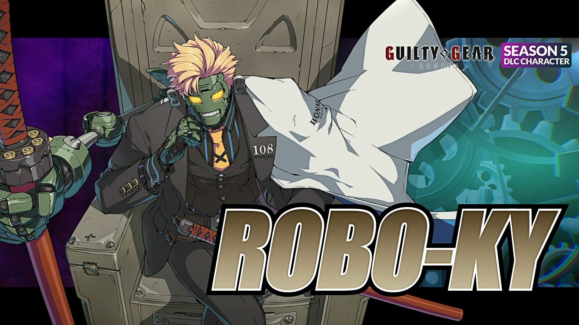 Novo trailer do personagem DLC Robo-Ky de Guilty Gear Strive; lançamento em 2 de julho