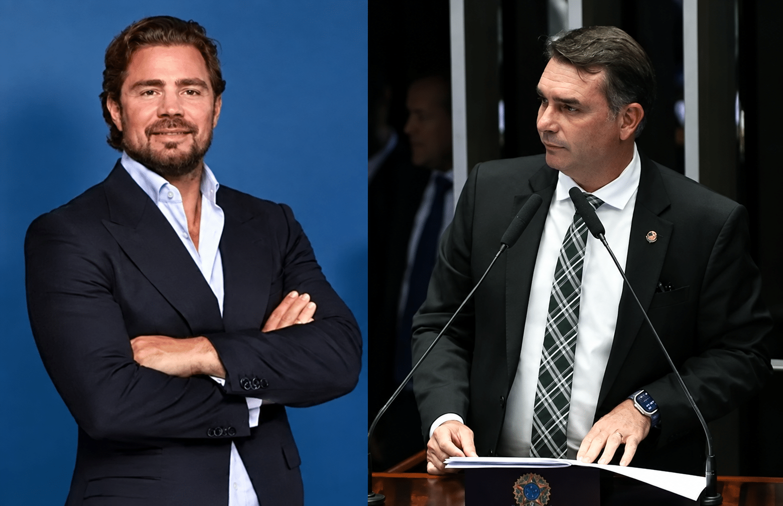 Nervoso, Flávio Bolsonaro se atrapalha todo para explicar dinheiro que recebeu de Vorcaro