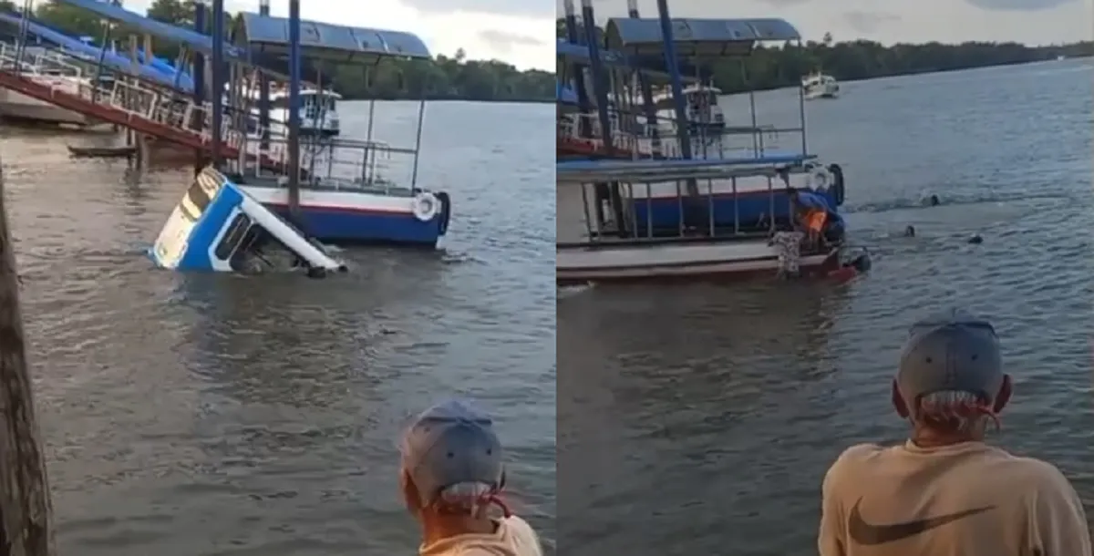 MPPA investiga acidente com ônibus que caiu e afundou em rio de Barcarena