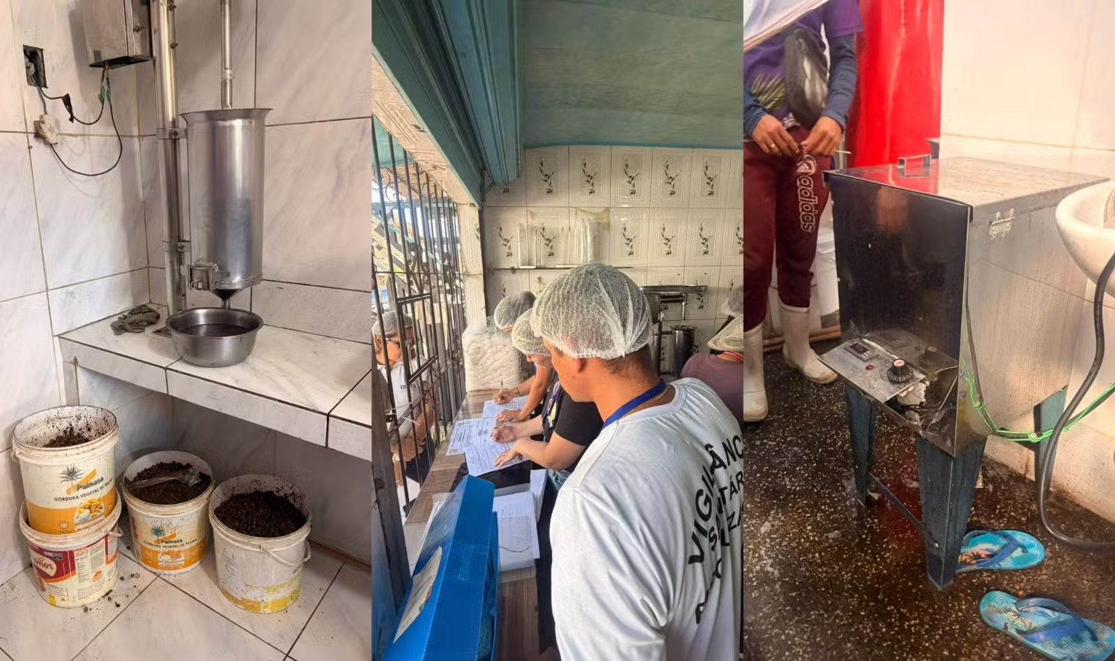 Fiscalização interdita 8 pontos de açaí em Ananindeua, na Grande Belém