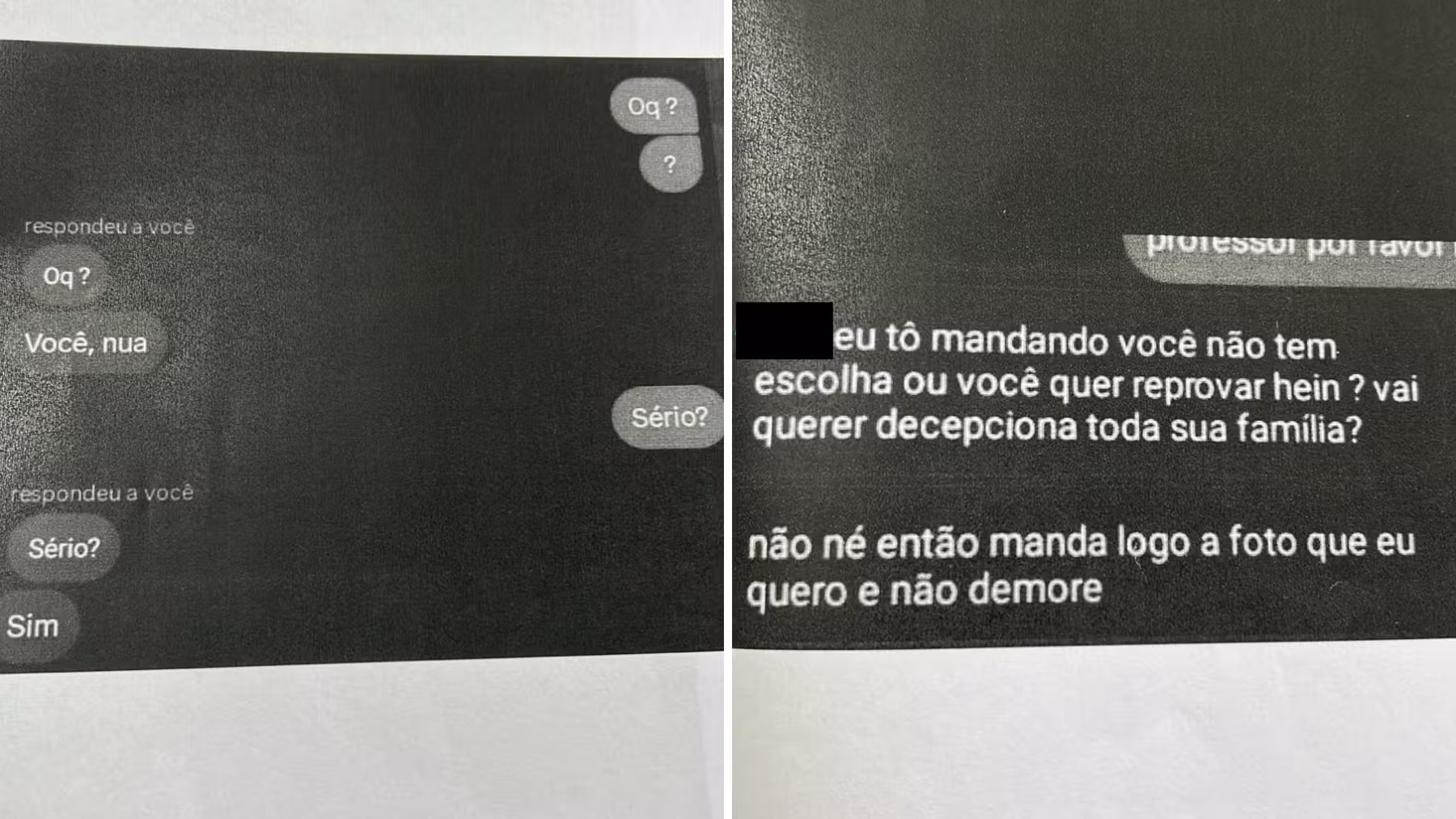 Professor do Paraná que 'exigiu' fotos de adolescente nua ameaçou reprová