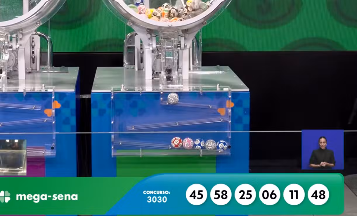 Mega-Sena, concurso 3030: confira os números sorteados