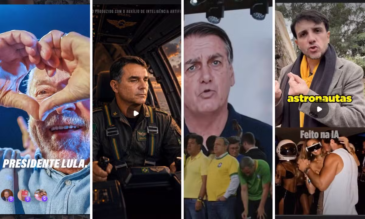 Na pré-campanha, presidenciáveis usam IA em jingles, sátiras, cenas fictícias e ataques