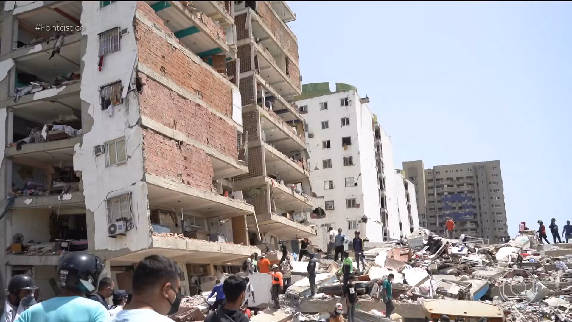 Terremotos na Venezuela deixam quarteirões destruídos, e moradores reclamam de falhas no resgate
