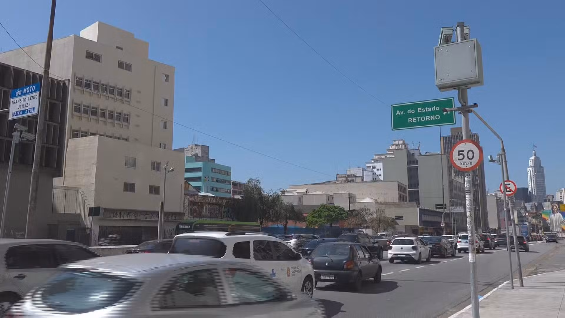 Multas por excesso de velocidade crescem 32% na cidade de SP em 2026