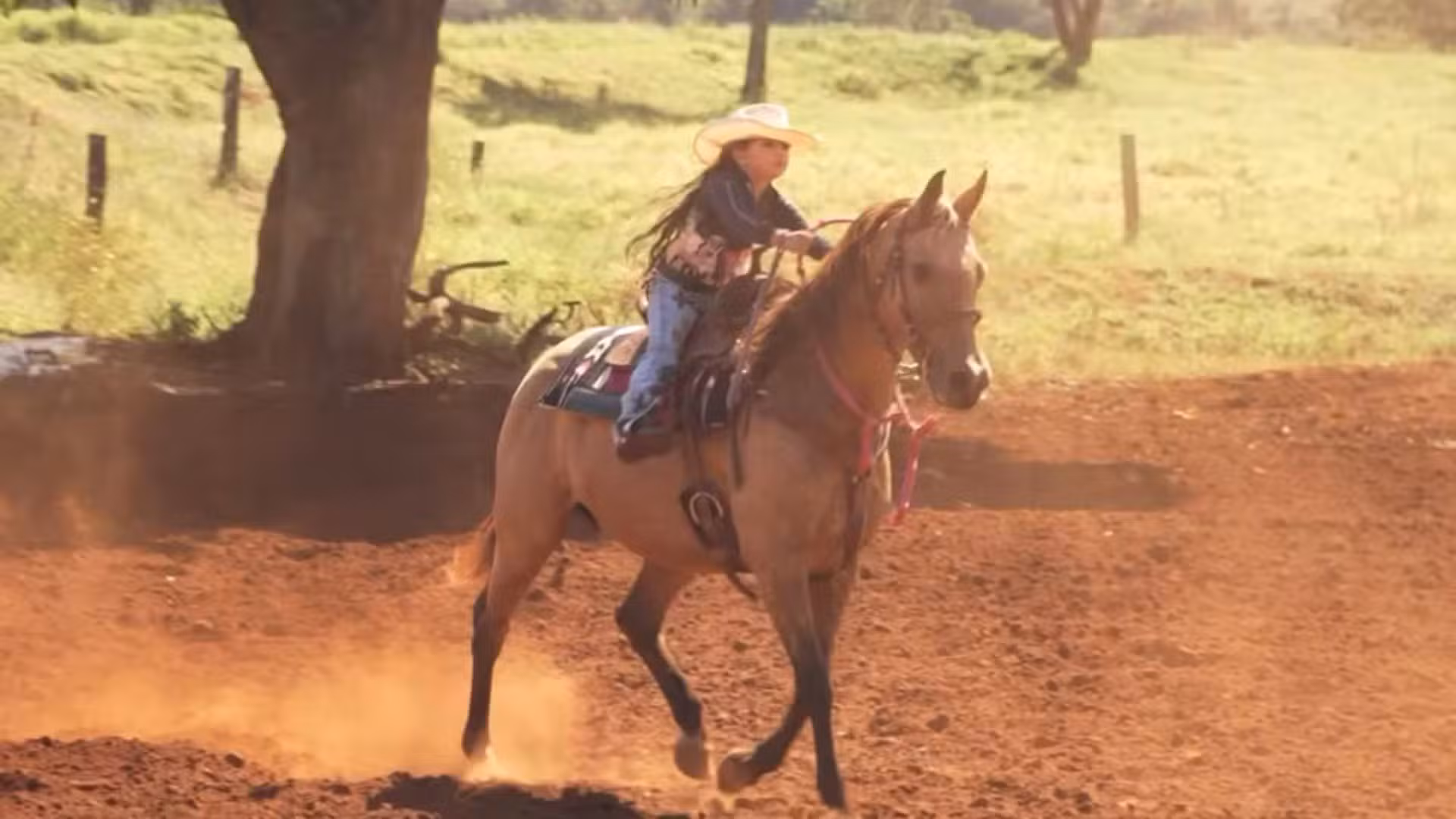 Com a égua Rihanna e vida simples no campo, menina de 5 anos faz sucesso nas redes; conheça a 'Poeirinha'
