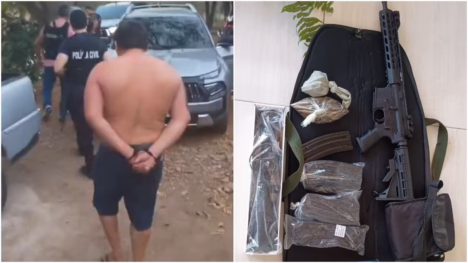 Suspeito de fornecer armas e drogas para facção criminosa na Paraíba é preso no Ceará