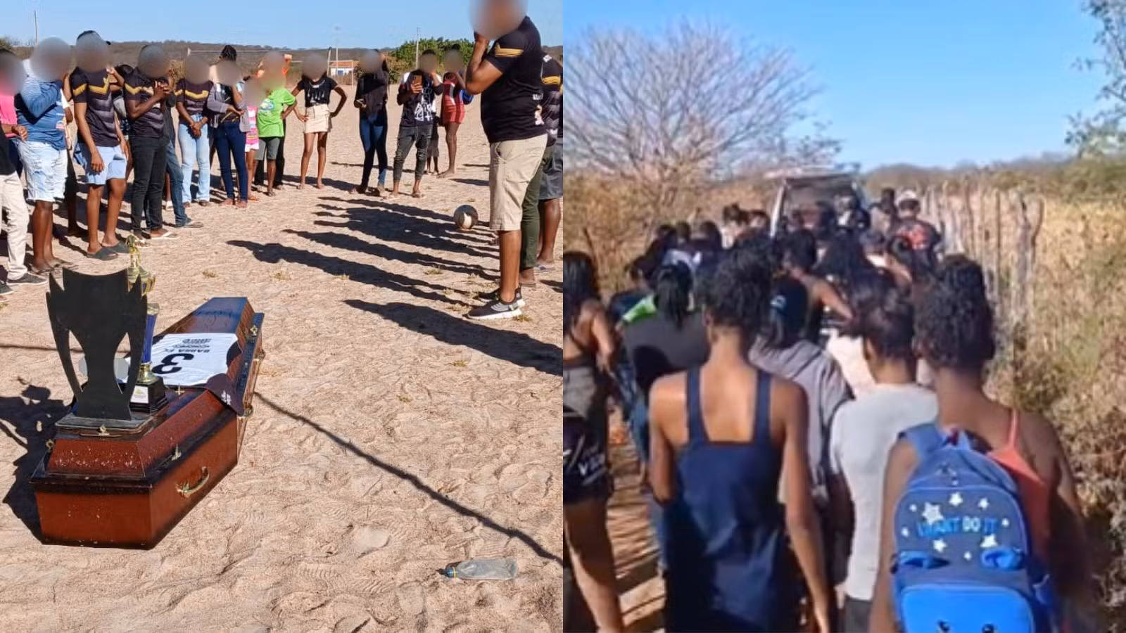 VÍDEO: time de futebol amador faz homenagem a jogador morto no Sul do PI: 'último passe'