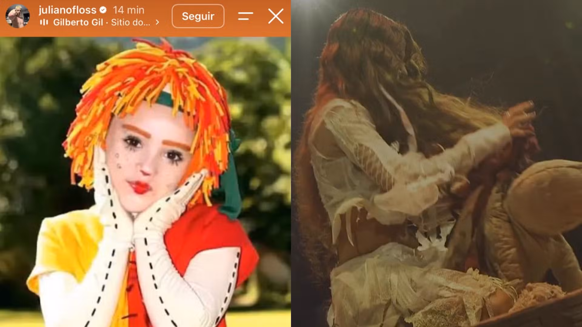 Juliano Floss posta foto de Emília, do 'Sítio', após Marina Sena rasgar boneco de pano no Rock in Rio