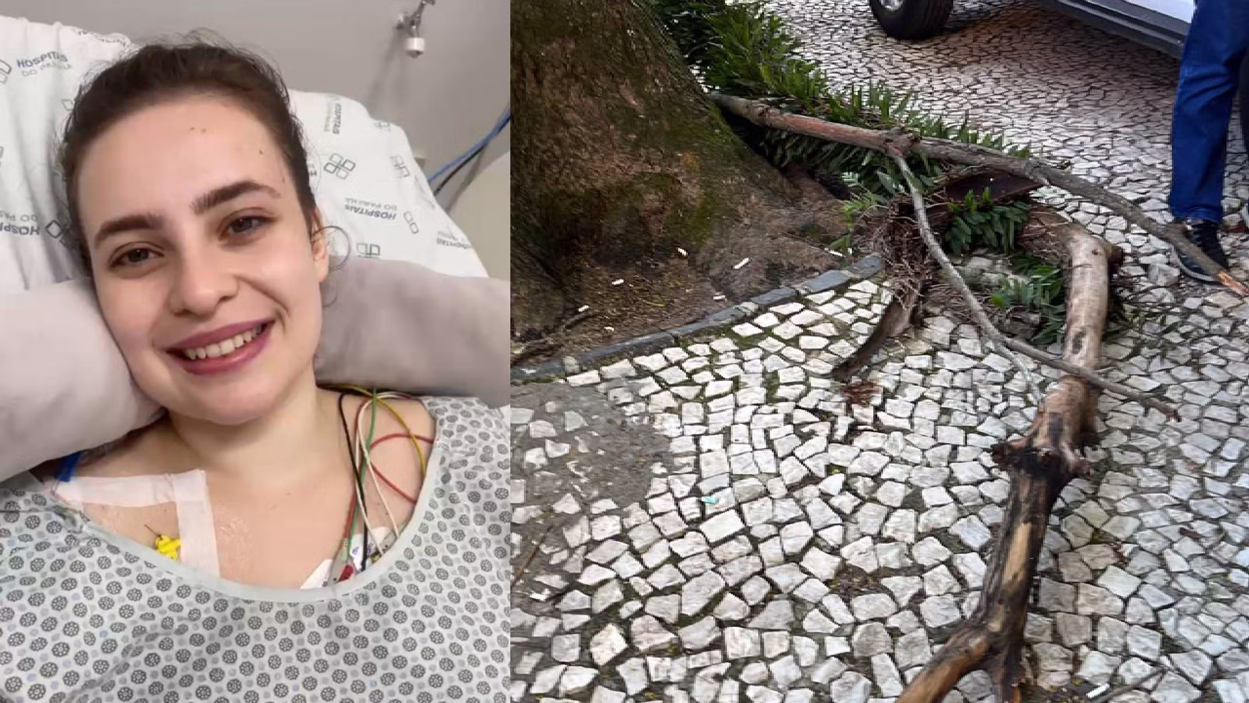 Jovem que perdeu movimentos das pernas após ser atingida por galho em Curitiba recebe alta após polilaminina e apresenta pequenos movimentos, diz família