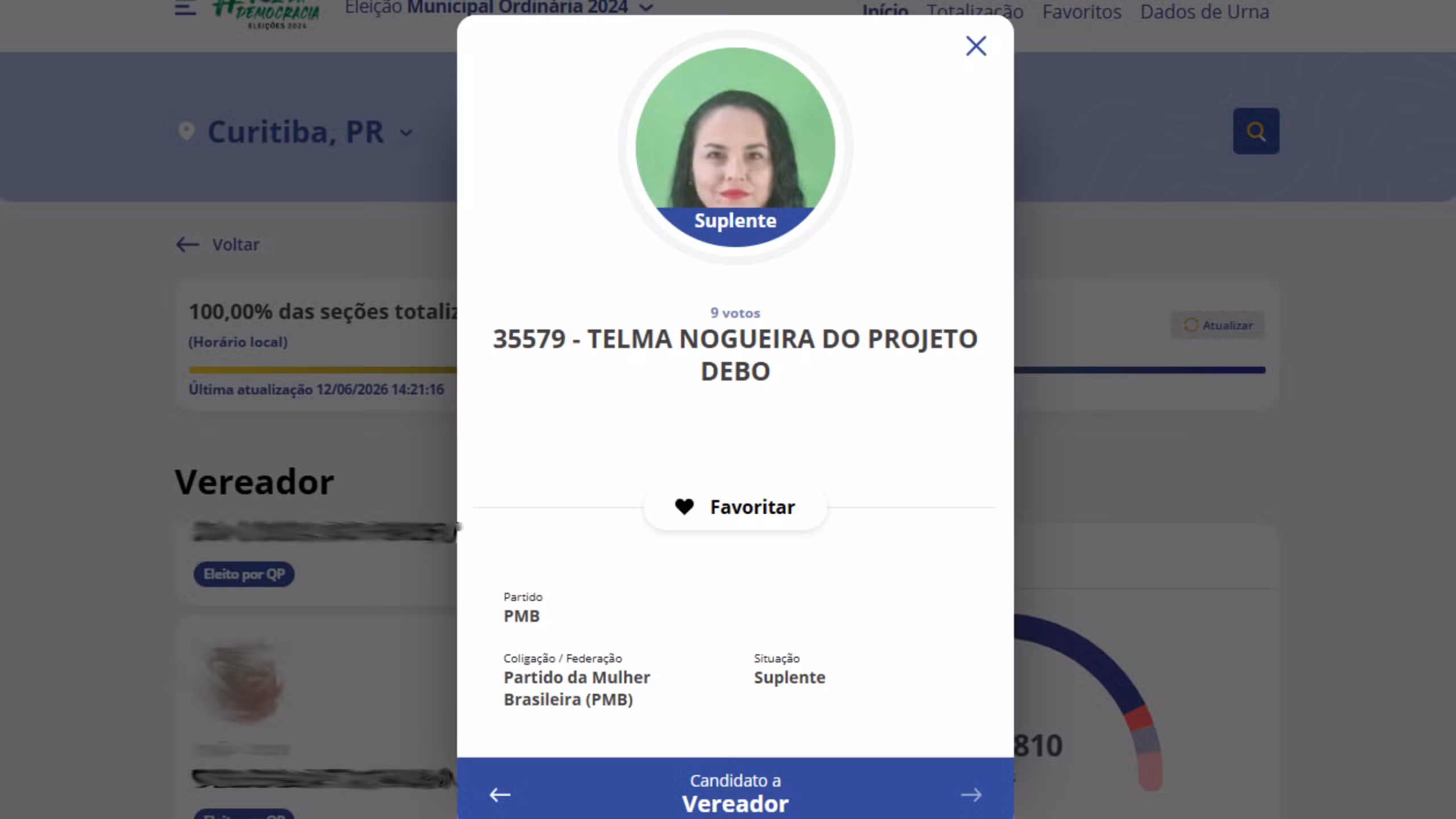 Após candidata receber material de campanha com número de outro candidato, Justiça Eleitoral anula votos do PMB por fraude à cota de gênero em Curitiba