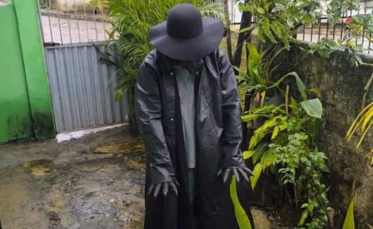 'Não foi para magoar ninguém', diz homem que assustou moradores ao imitar personagem de 'Olhos Famintos'